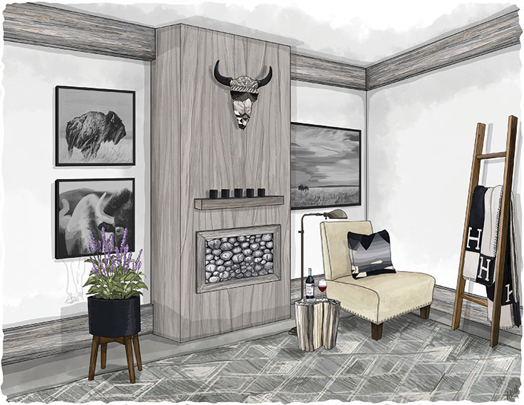 A sneak-peek of a Modern-Vintage-Western vignette that inspires nostalgia and honors Western heritage.