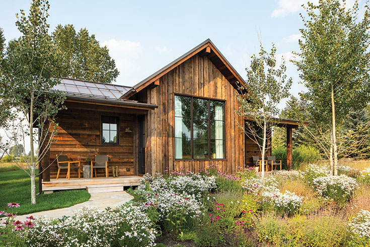 Northworks Architects nestled the new cabin within the lush topography of the Westbank property, mindful of the additional structures to come on the family compound.